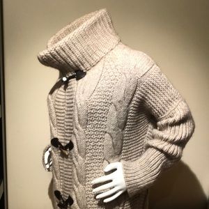 Italian Paola Manfredi Long cable knit cardigan